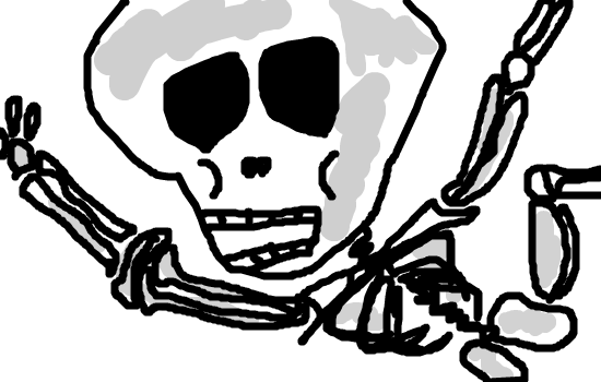 Twitpaint Coh Twim 格好いい 髑髏 的なものを書きたかったけど 完全に骨 骸骨 ホラーマン的 とうぃったぁで絵が書けるのらしいですーっと Share Graffiti On Twitter